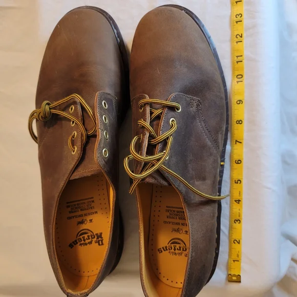 Dr. Martens Brown Leather Men's Shoes - Picture 2 of 11